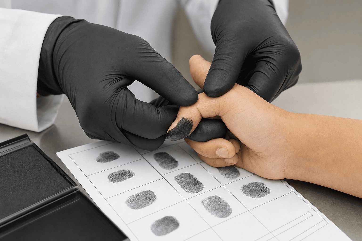 Professional ink fingerprinting service in Clayton NC