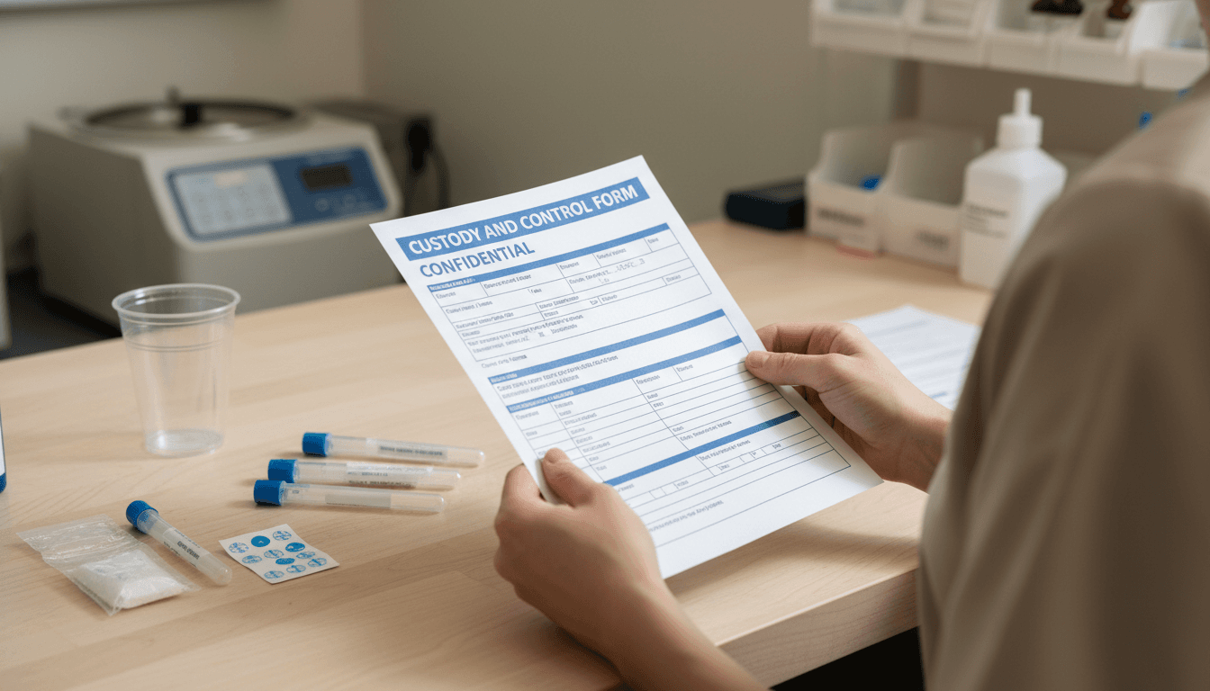 Secure specimen handling and CCF documentation for non-DOT testing