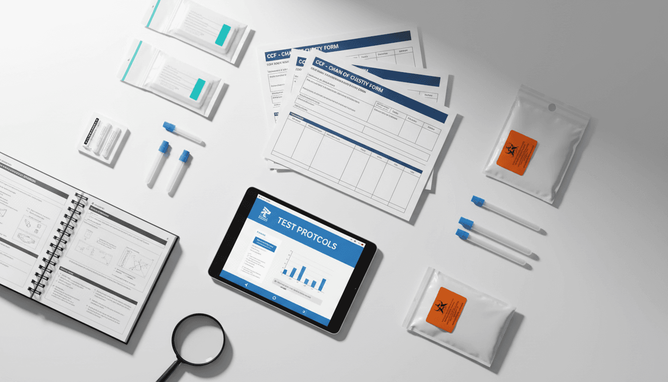Complete range of DOT and non-DOT drug testing collection materials and documentation