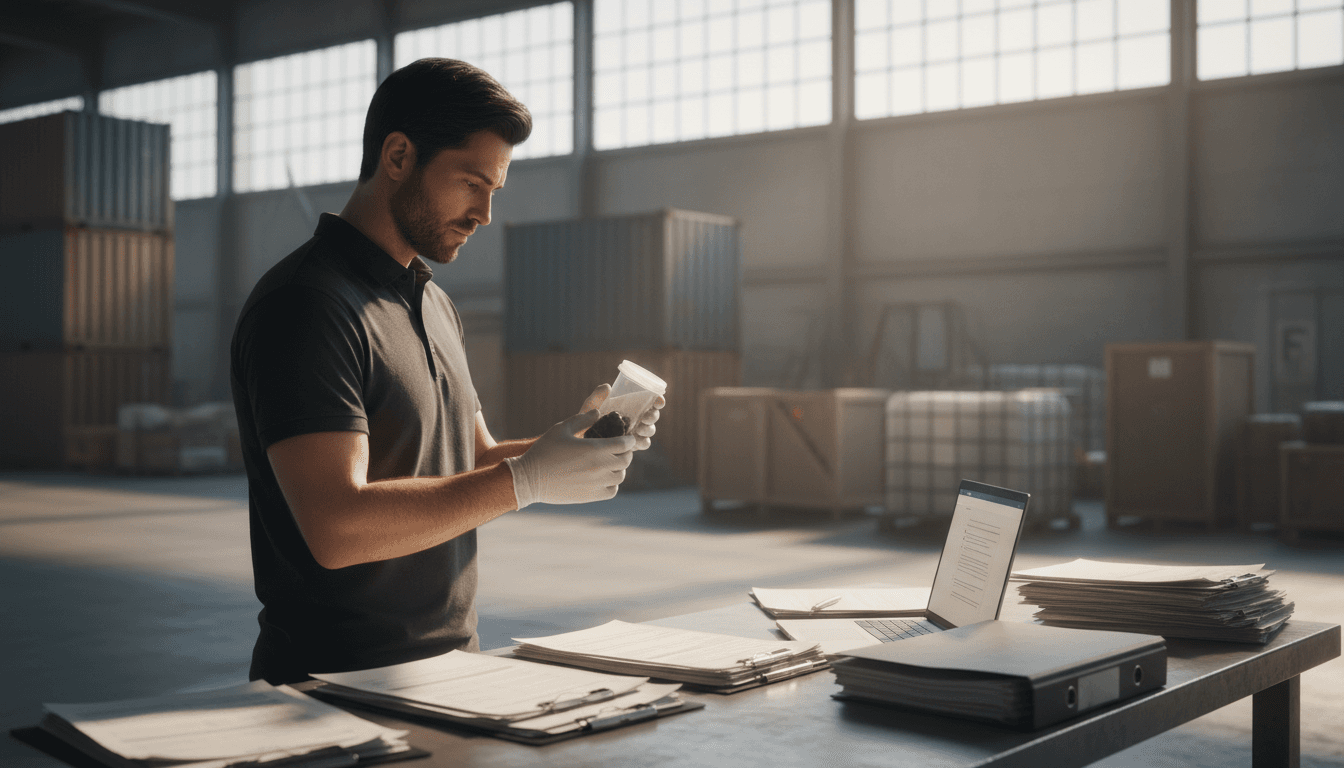 DOT pre-employment drug test collection at logistics facility